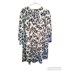 glitzy girlz cheetah print kimono brown black cream
